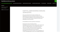 Desktop Screenshot of kapitallebensversicherungverkaufen.com